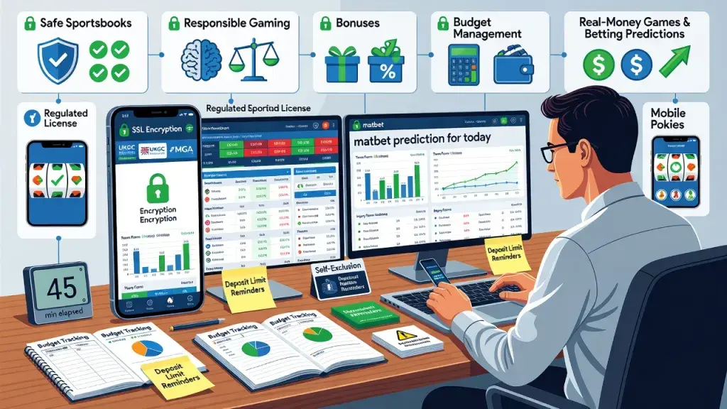 Online Betting and Casino Guide: Safe Sportsbooks, Responsible Gaming, Bonuses, Budget Management, Mobile Pokies, Real-Money Games and Betting Predictions